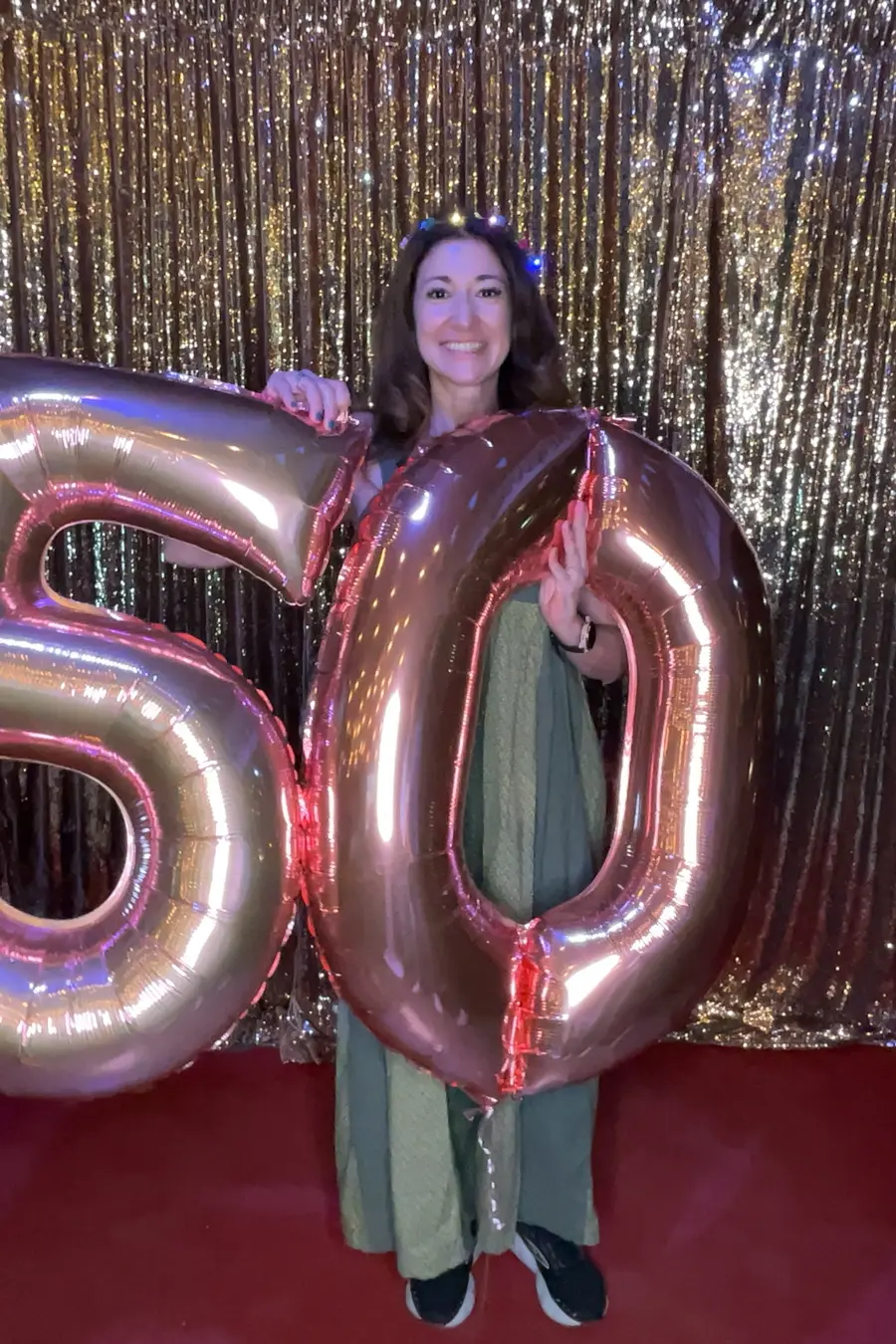 A guest celebrating a 60th birthday milestone